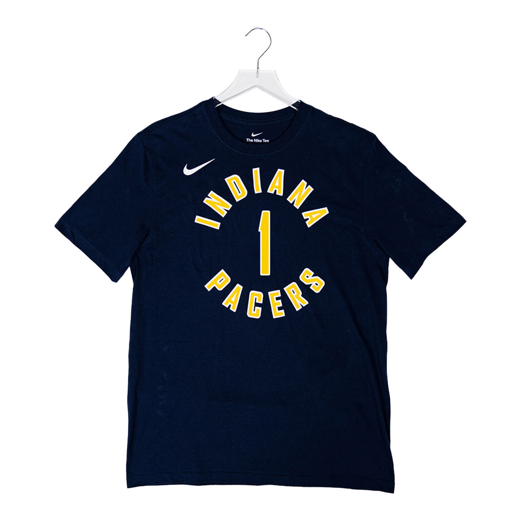 Adult Indiana Pacers 1 Obi Toppin Icon Name and Number Tshirt by Nik