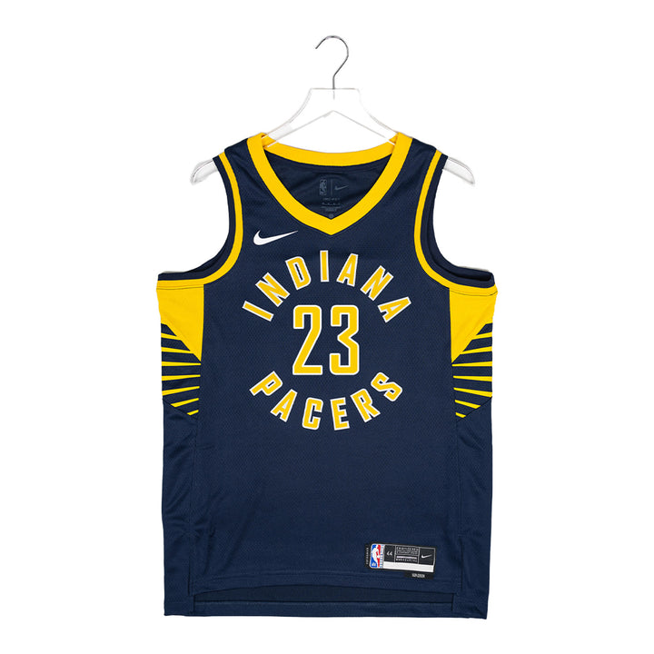 Adult Indiana Pacers #23 Nesmith Icon Swingman Jersey by Nike In Navy - Front View