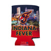 Indiana Fever Cityscape Koozie by Wincraft In Blue & Red - Front View