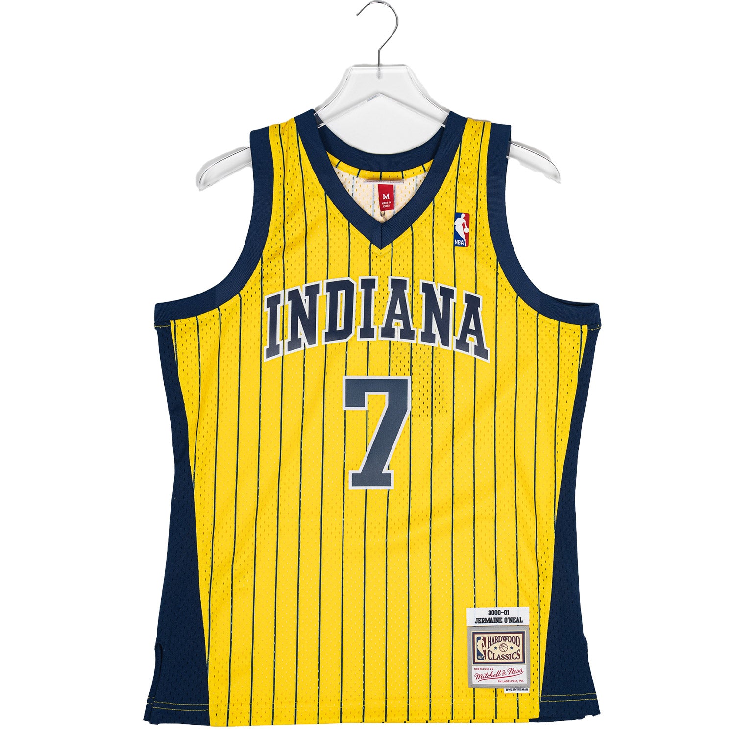 Jermaine O'Neal Indiana Pacers Pinstriped Jersey XXL