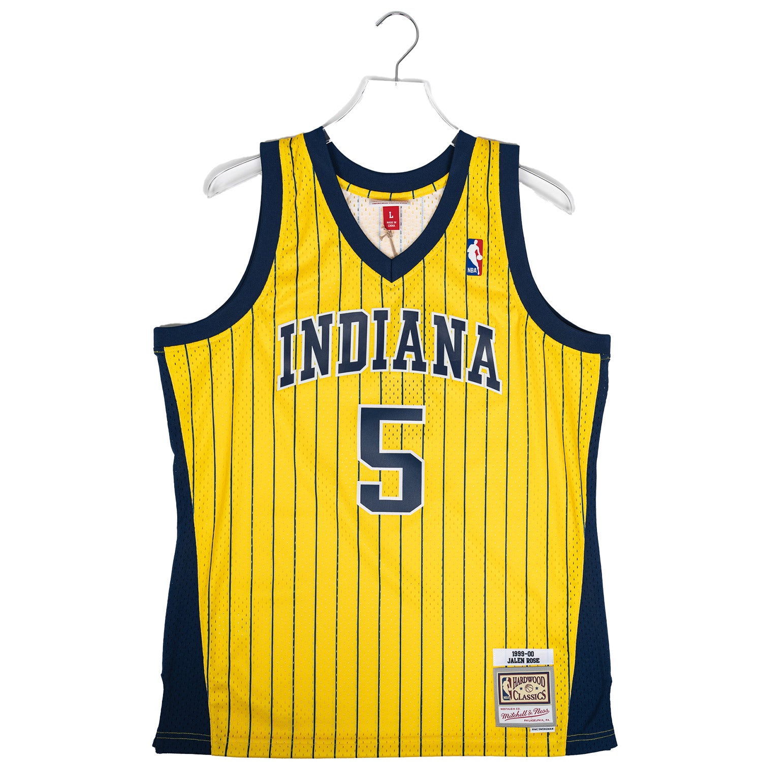 Men's Mitchell & Ness Rik Smits Gold Indiana Pacers Hardwood