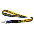 Indiana Fever Wordmark Logo Lanyard by Wincraft In Blue & Gold - Front View