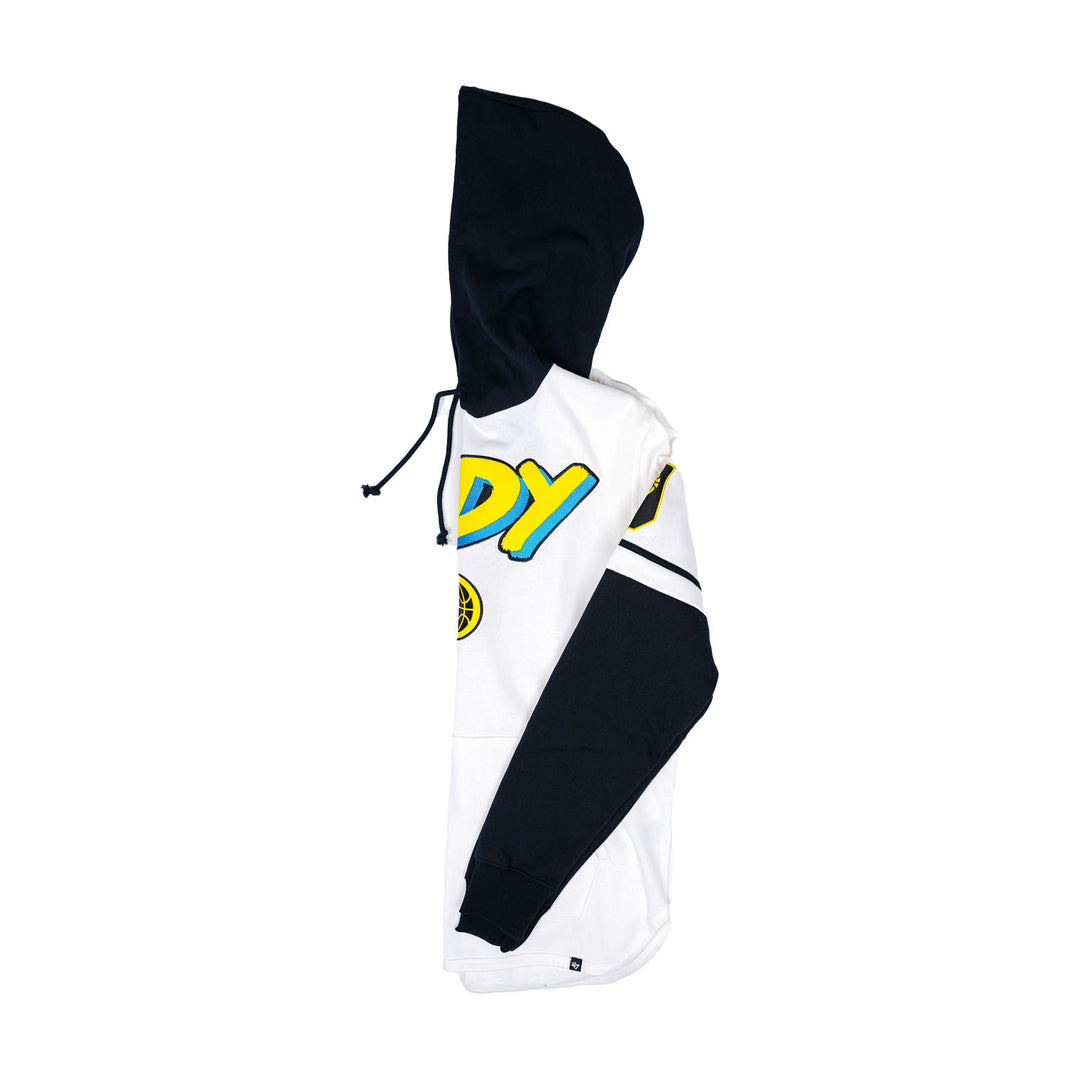 Adult Indiana Pacers 23-24' CITY EDITION Shortstop Hooded Fleece by 47' - Left Side View