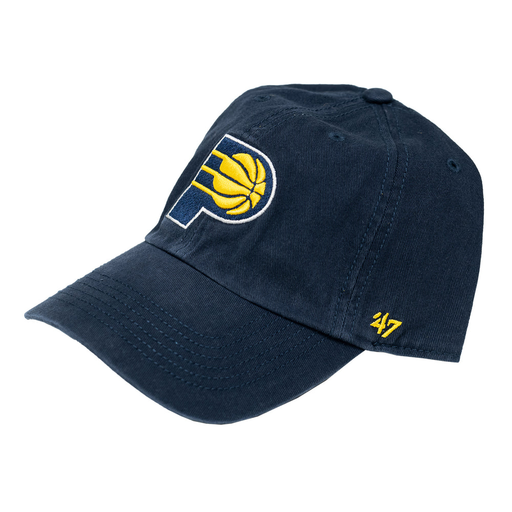 Adult Indiana Pacers Primary Logo Clean Up Hat in Camo by 47' Brand