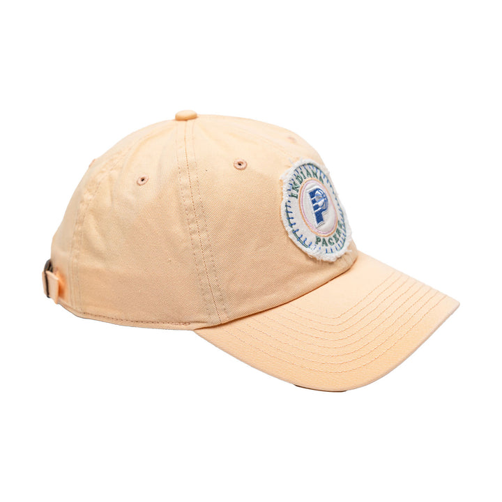 Women's Indiana Pacers Joyful Clean Up Hat in Orange by 47' - Angled Right Side View