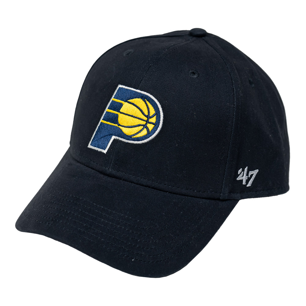 Adult Indiana Pacers Primary Logo Clean Up Hat in Camo by 47' Brand