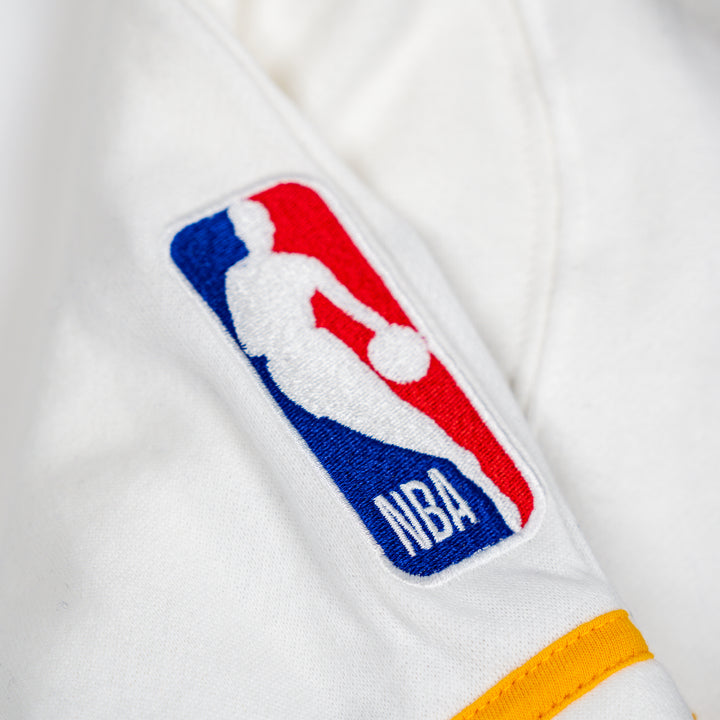 Women's Indiana Pacers Cropped Shortstop Pullover Sweatshirt in White by '47