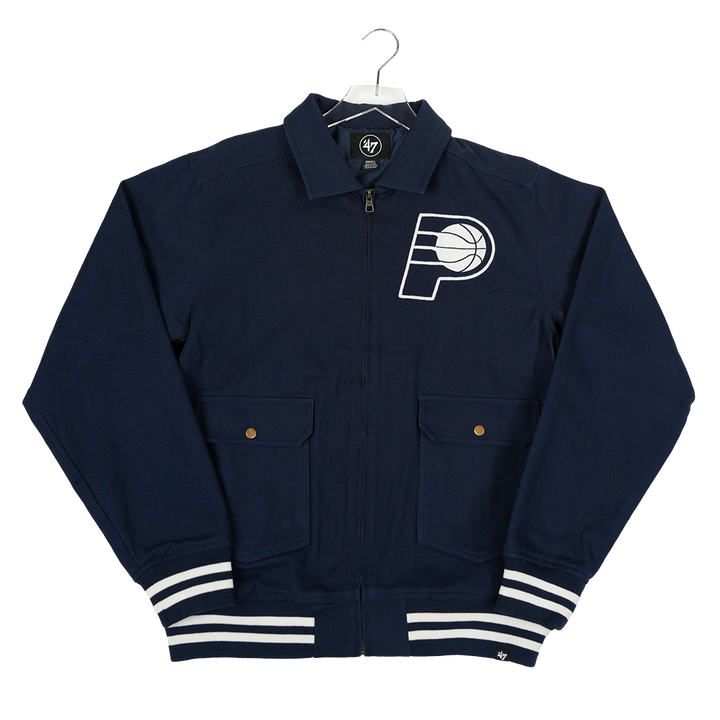 Adult Indiana Pacers Golden Diamond Homestead Jacket in Navy by '47