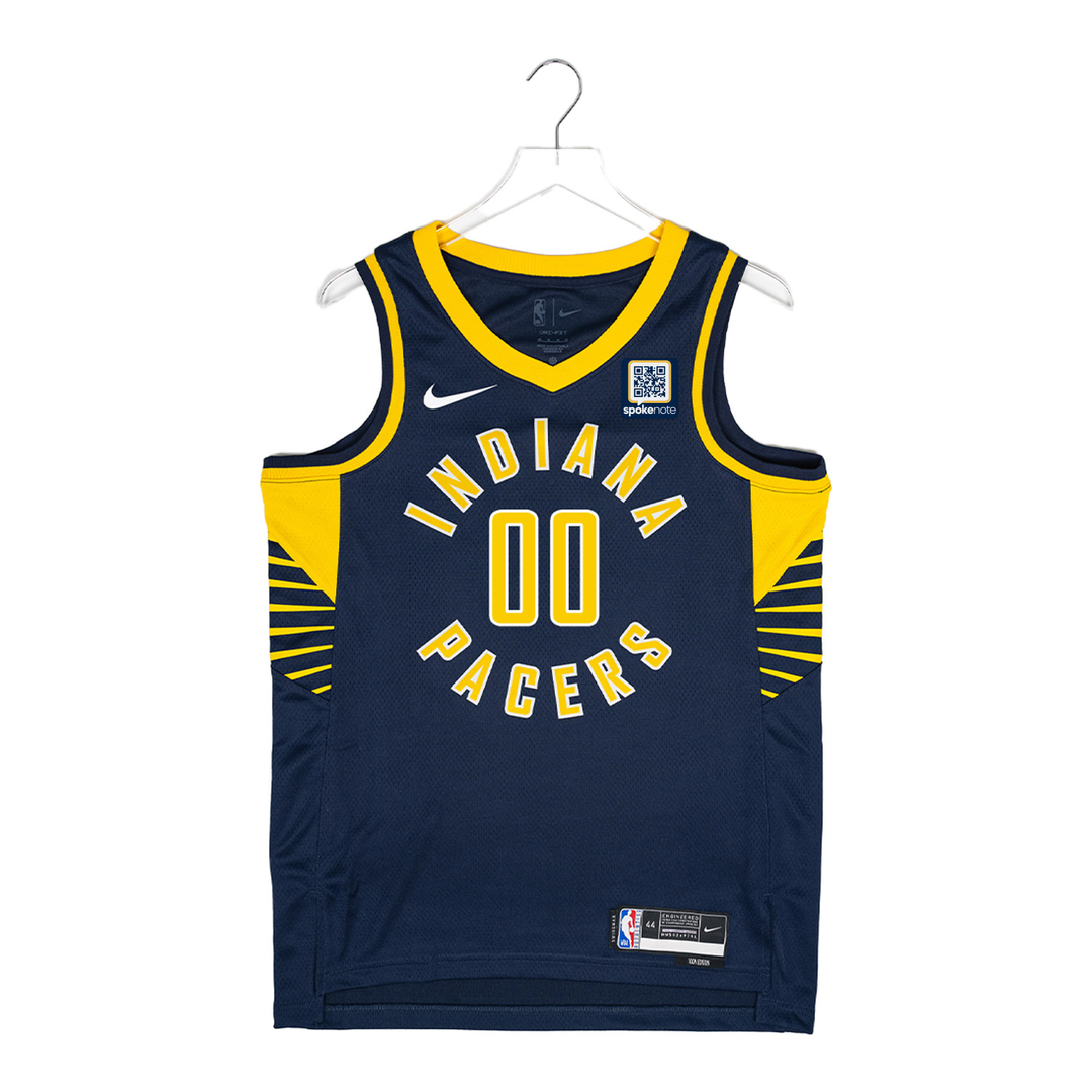 Adult Indiana Pacers Bennedict Mathurin Swingman Jersey by Nike In Blue - Front View