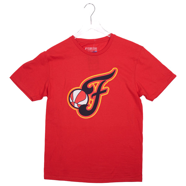 Adult Indiana Fever Secondary Logo T-shirt in Red by Fever Team Store - Front View