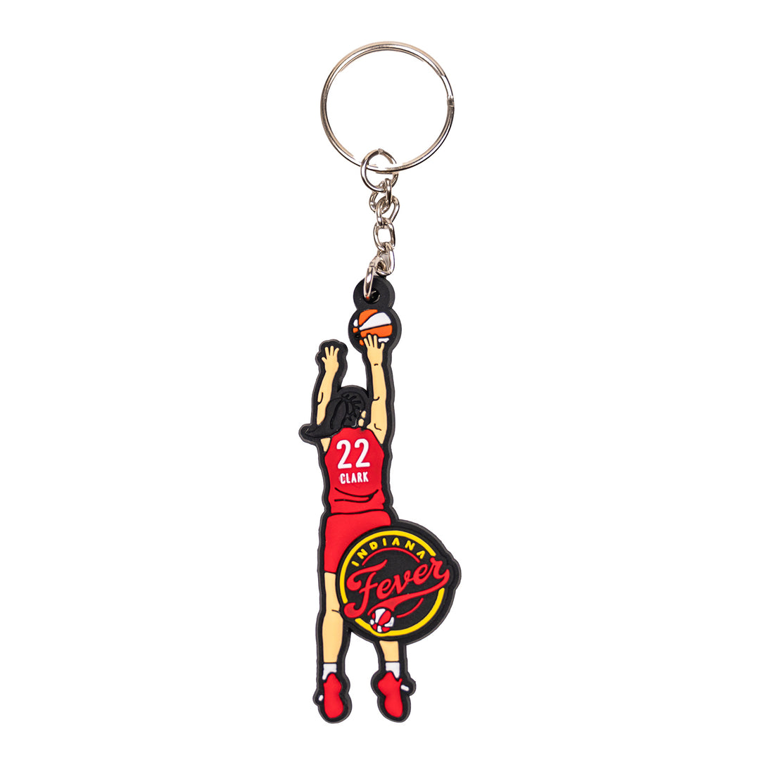 Indiana Fever Caitlin Clark #22 Jumper Keychain in Red by PSG - Front View