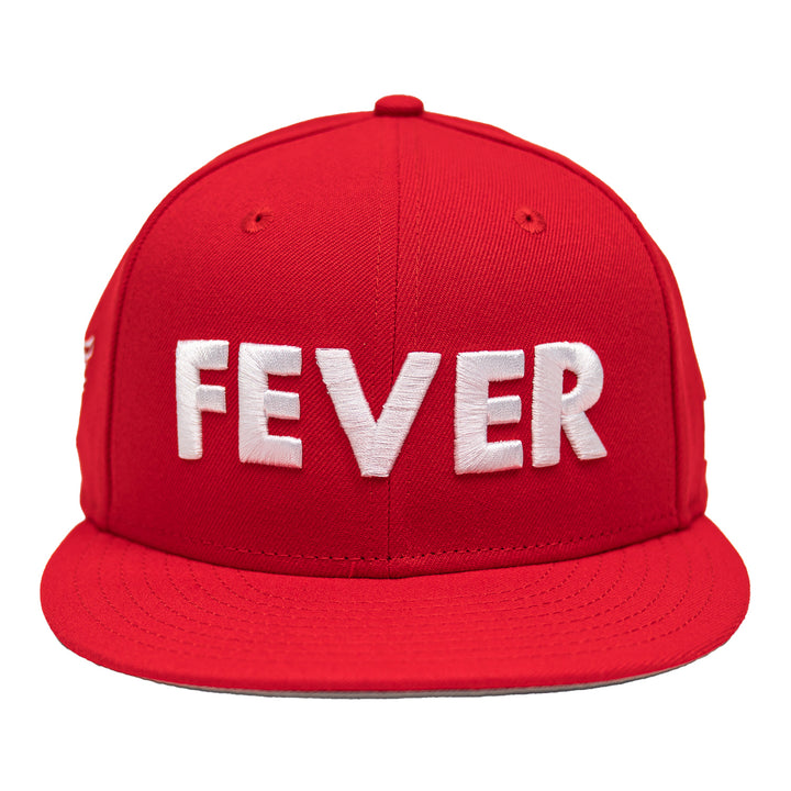 Adult Indiana Fever Rebel 9Fifty Hat in Red by New Era - Front View