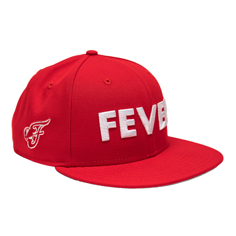 Adult Indiana Fever Rebel 9Fifty Hat in Red by New Era - Right Side View