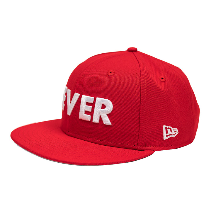 Adult Indiana Fever Rebel 9Fifty Hat in Red by New Era - Left Side View