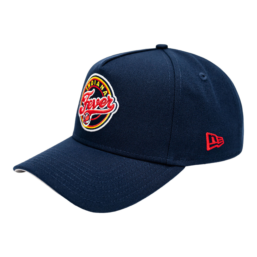 Adult Indiana Fever Primary Logo 9Forty Hat in Navy by New Era - Angled Left Side View