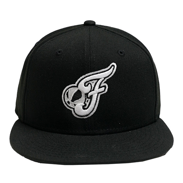 Adult Indiana Fever Secondary Logo 9Fifty Hat in Black by New Era - Front View