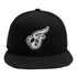 Adult Indiana Fever Secondary Logo 9Fifty Hat in Black by New Era - Front View