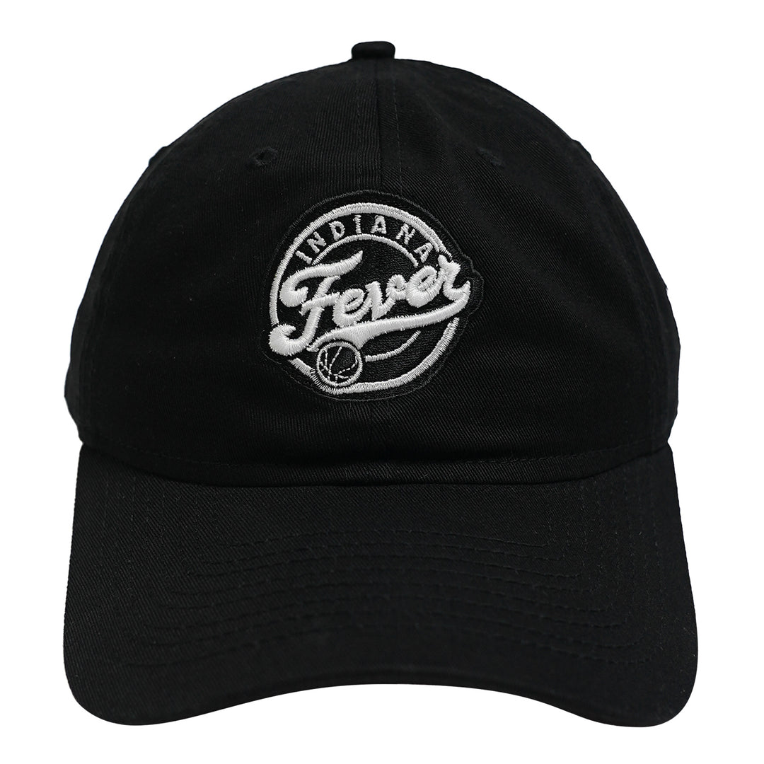 Adult Indiana Fever Primary Logo 9Twenty Hat in Black by New Era - Front View