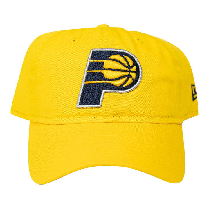 Adult Indiana Pacers Primary Logo Core Classic 9Twenty Hat in Gold by New Era - Front View