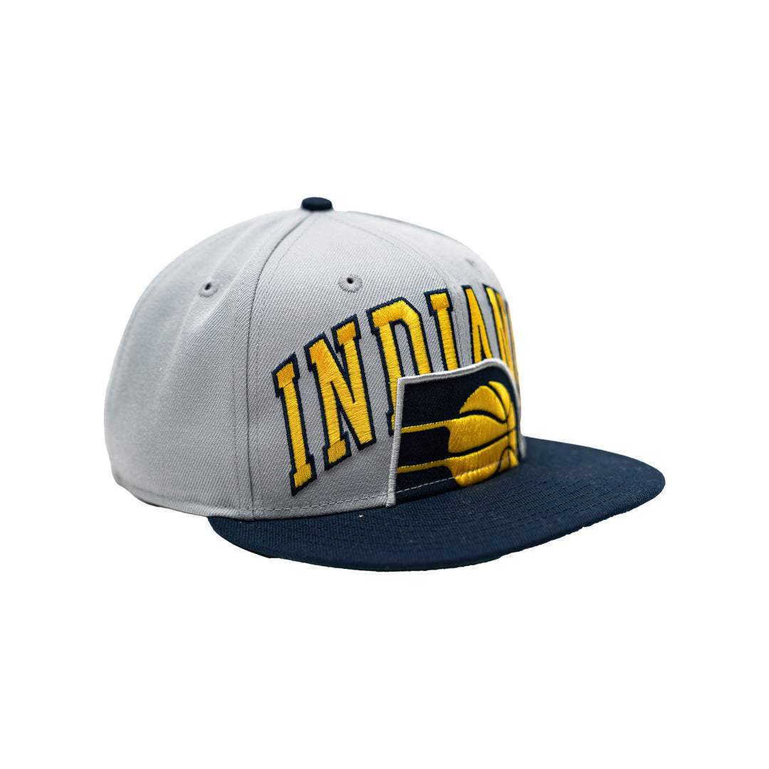 Adult Indiana Pacers 23-24' Tip-Off 9FIFTY Hat by New Era - Angled Right Side View