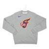 Adult Indiana Fever Secondary Logo Club Crewneck Sweatshirt in Grey by Nike