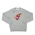 Adult Indiana Fever Secondary Logo Club Crewneck Sweatshirt in Grey by Nike - Front View