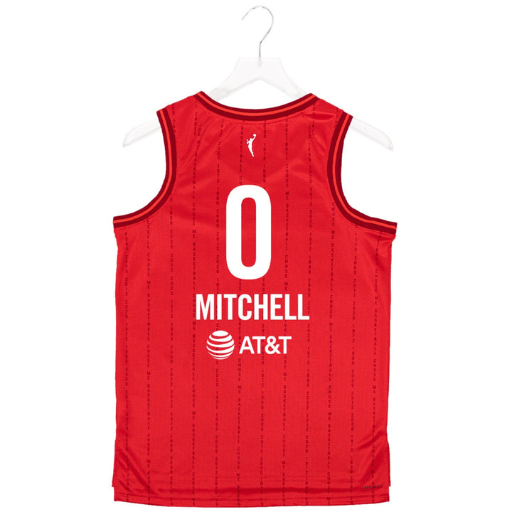 Adult Indiana Fever #0 Kelsey Mitchell Rebel Swingman Jersey by Nike