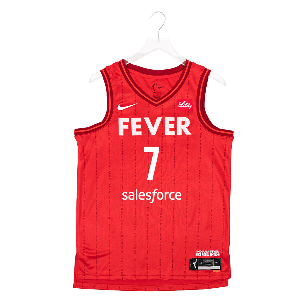 Adult Indiana Fever #7 Aliyah Boston Rebel Swingman Jersey by Nike - Front View