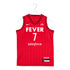 Youth Indiana Fever #7 Aliyah Boston Rebel Swingman Jersey in Red by Nike - Front View