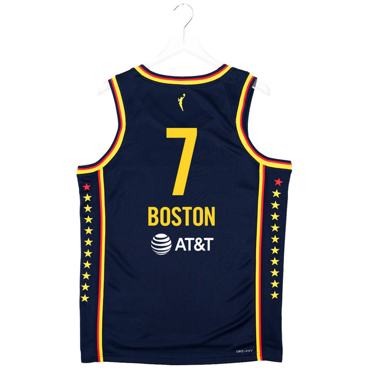 Adult Indiana Fever #7 Aliyah Boston Explorer Swingman Jersey by Nike