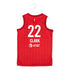Adult Indiana Fever #22 Caitlin Clark Rebel Swingman Jersey in Red by Nike - Back View