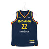 Youth Indiana Fever #22 Caitlin Clark Explorer Swingman Jersey in Navy by Nike - Front View