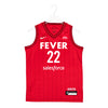 Youth Indiana Fever #22 Caitlin Clark Rebel Swingman Jersey in Red by Nike - Front View