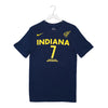 Adult Indiana Fever #7 Aliyah Boston Explorer Name and Number T-Shirt in Navy by Nike - Front View