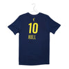 Adult Indiana Fever #10 Lexie Hull Explorer Name and Number T-shirt in Navy by Nike - Back View