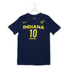 Adult Indiana Fever #10 Lexie Hull Explorer Name and Number T-shirt in Navy by Nike - Front View
