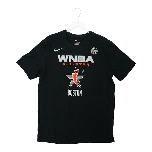 Adult Indiana Fever Aliyah Boston #7 2024 WNBA All-Star Game Name and Number T-shirt in Black by Nike - Front View