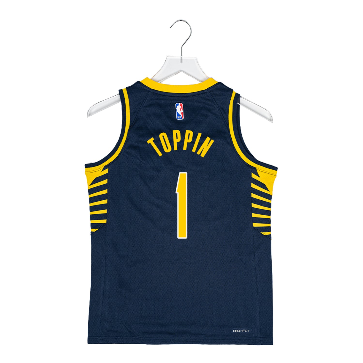 Youth Indiana Pacers 1 Obi Toppin Icon Swingman Jersey by Nike