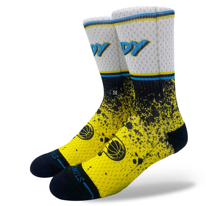 Adult Indiana Pacers 24-25' CITY EDITION Socks in White by Stance