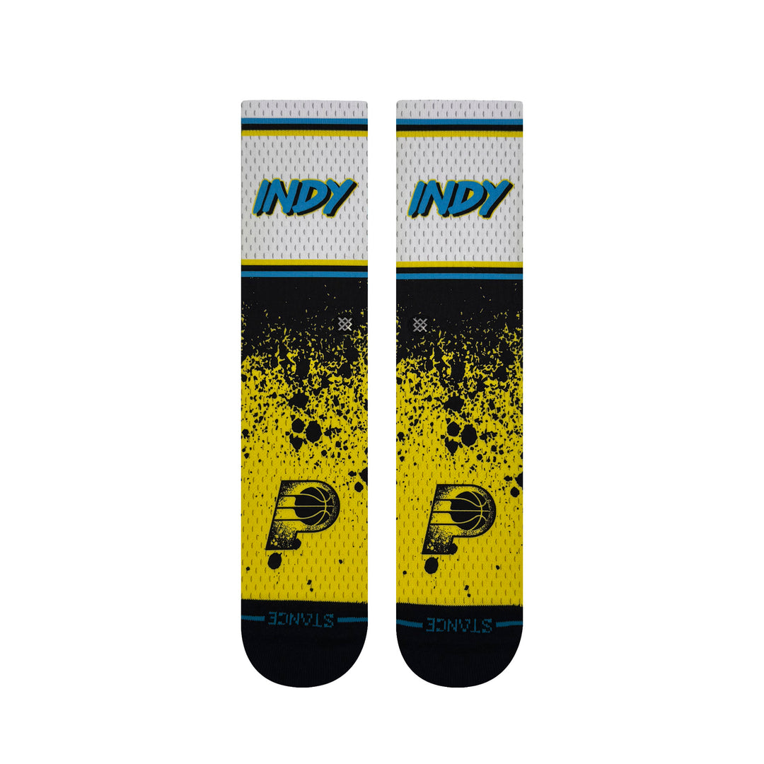 Adult Indiana Pacers 24-25' CITY EDITION Socks in White by Stance