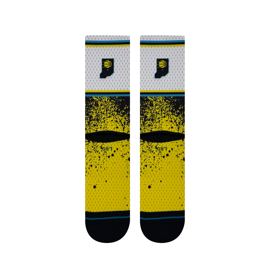 Adult Indiana Pacers 24-25' CITY EDITION Socks in White by Stance