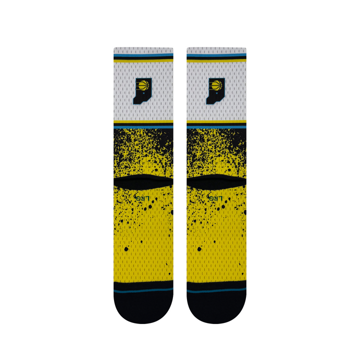 Adult Indiana Pacers 24-25' CITY EDITION Socks in White by Stance