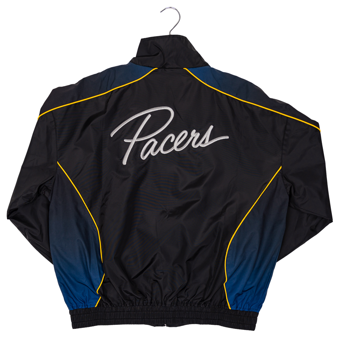 Adult Indiana Pacers Chrome Full-Zip Windbreaker in Navy by Authmade