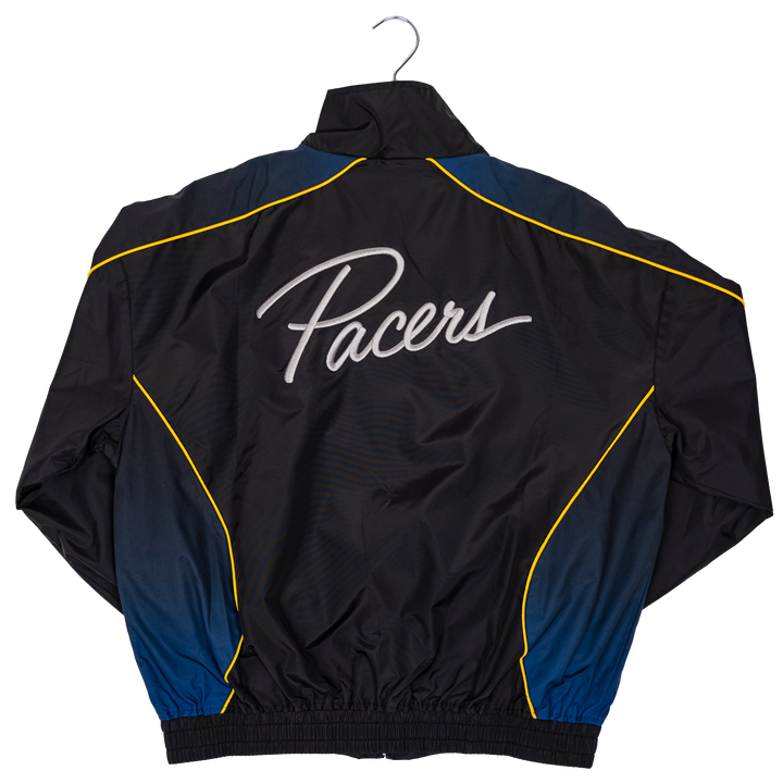 Adult Indiana Pacers Chrome Full-Zip Windbreaker in Navy by Authmade