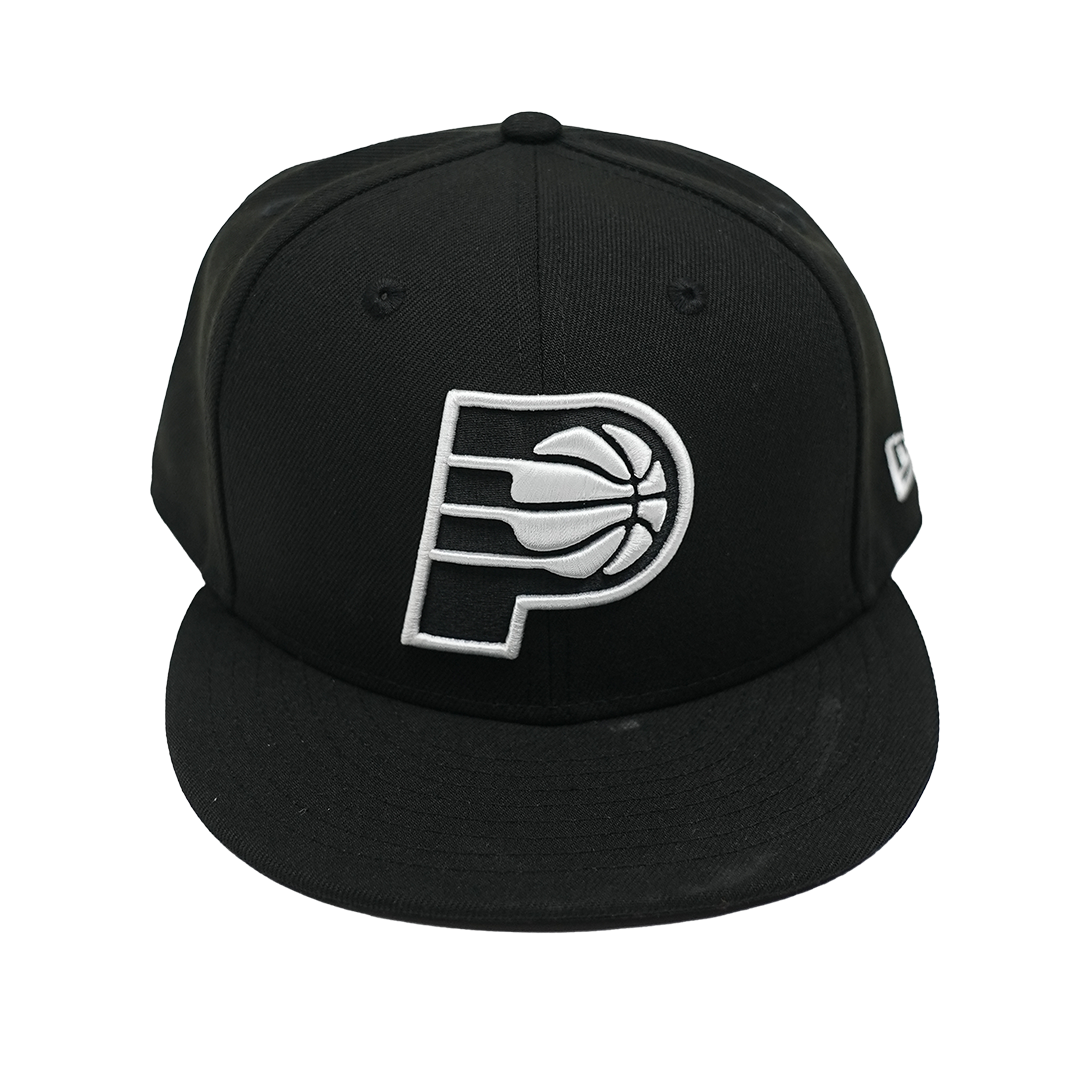 Adult Indiana Pacers Primary Logo Core 59Fifty Hat in Black by New Era