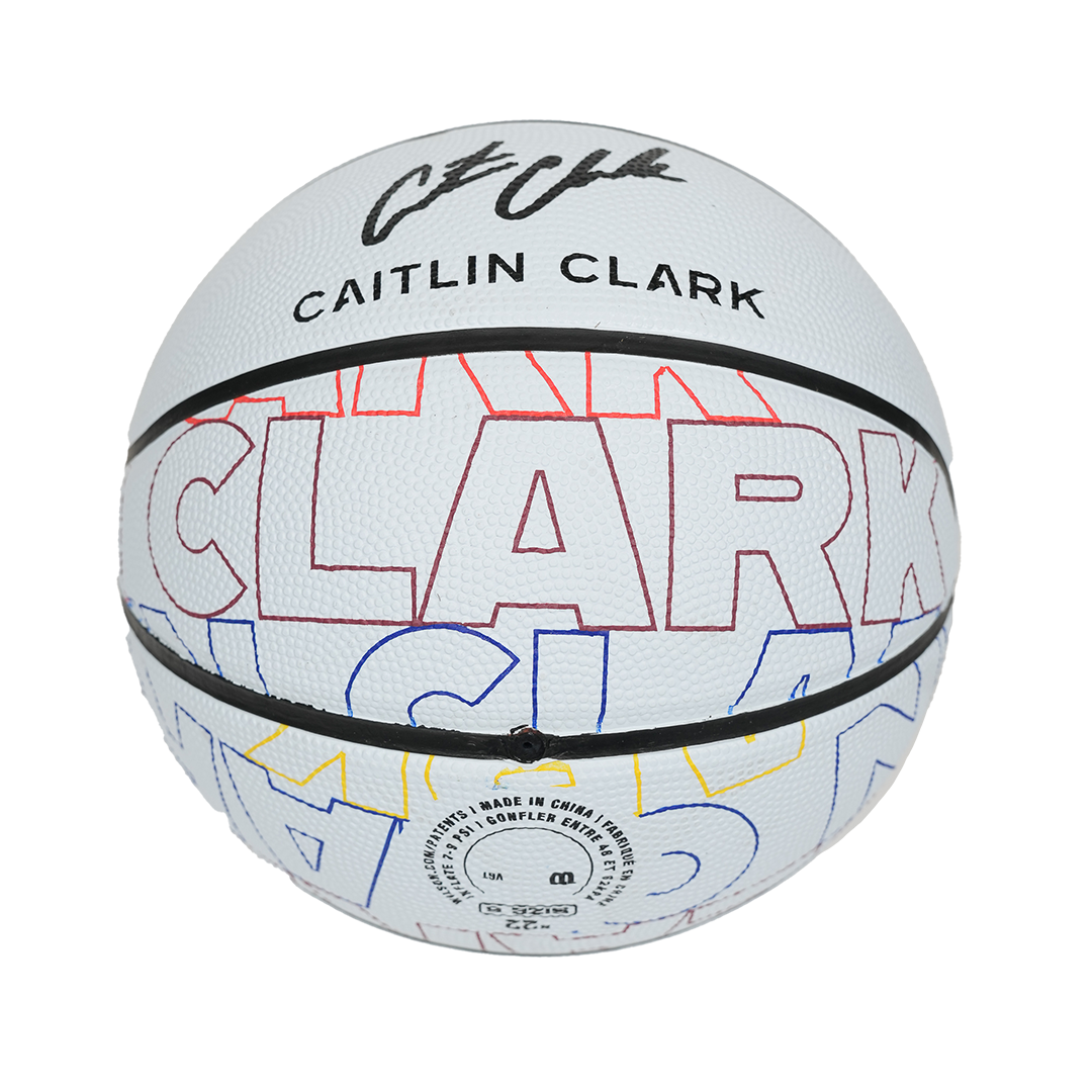 Indiana Fever Caitlin Clark #22 Make Your Mark Full-Size Basketball in White by Wilson