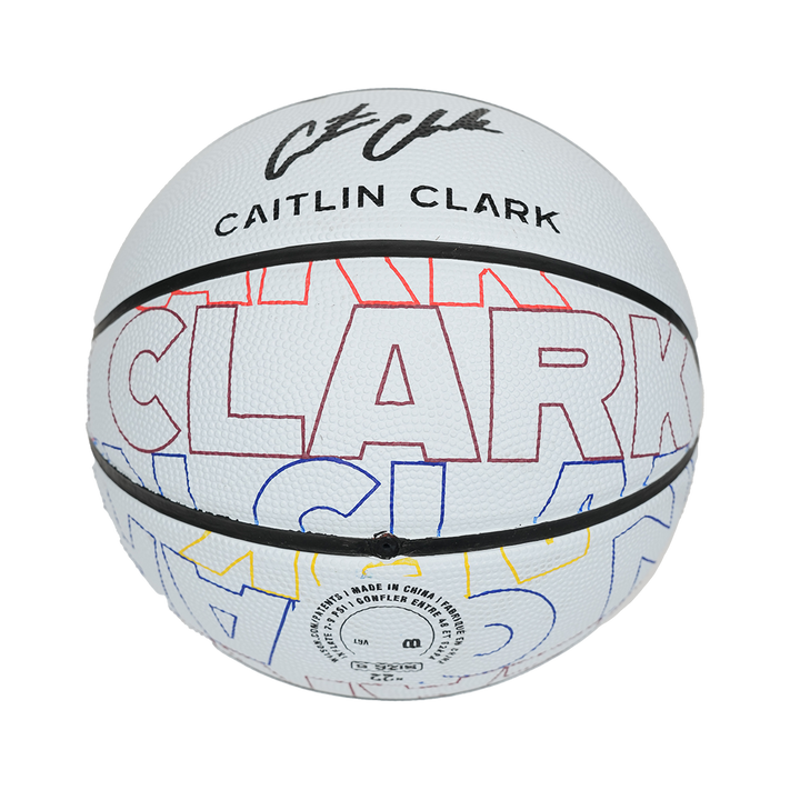 Indiana Fever Caitlin Clark #22 Make Your Mark Full-Size Basketball in White by Wilson