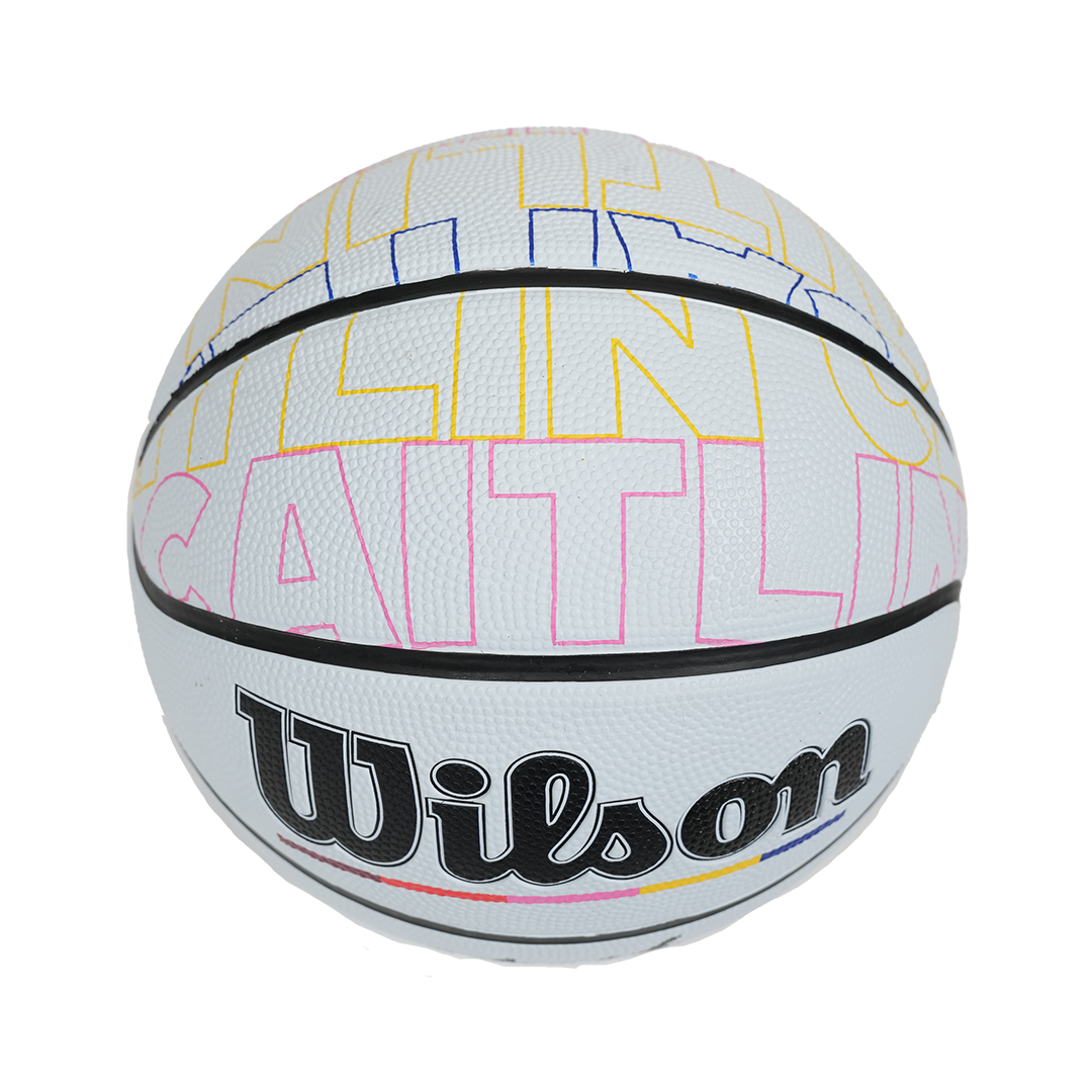 Indiana Fever Caitlin Clark #22 Make Your Mark Full-Size Basketball in White by Wilson