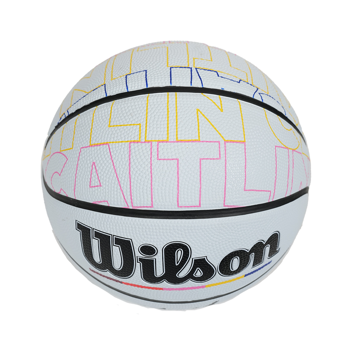 Indiana Fever Caitlin Clark #22 Make Your Mark Full-Size Basketball in White by Wilson