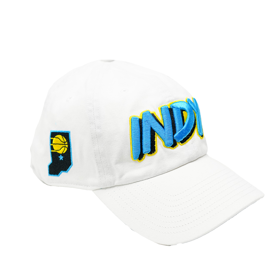 Adult Indiana Pacers 24-25 CITY EDITION 'INDY' 9Seventy Hat in White by New Era